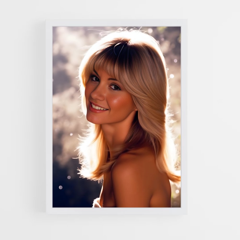 ap-olivia newton-john-4 cadre Blanc