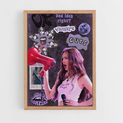 ap-olivia rodrigo-6 cadre Bois clair