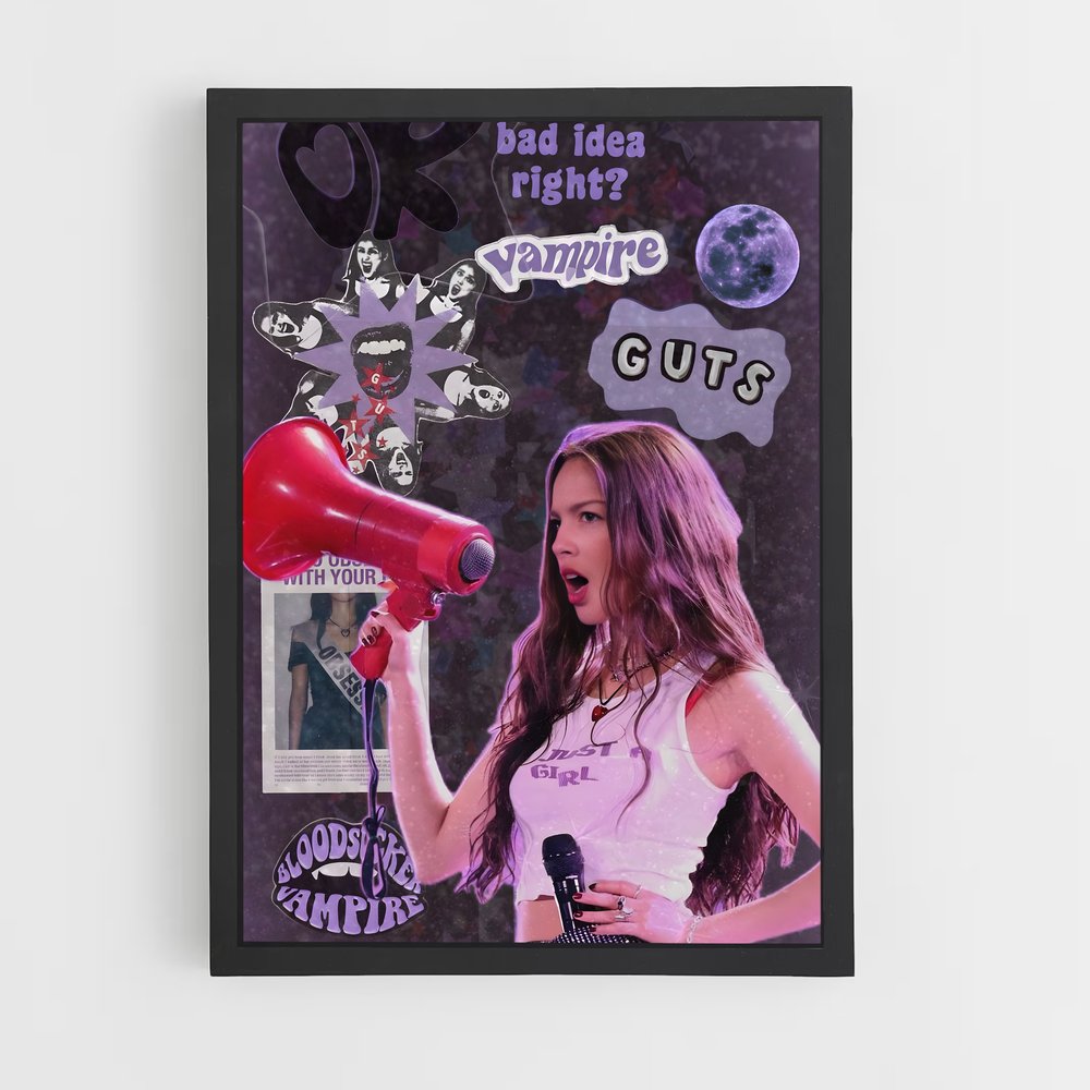 ap-olivia rodrigo-6 cadre Noir