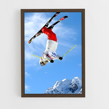 ap-olympics alpine skiing-6 cadre Bois foncé