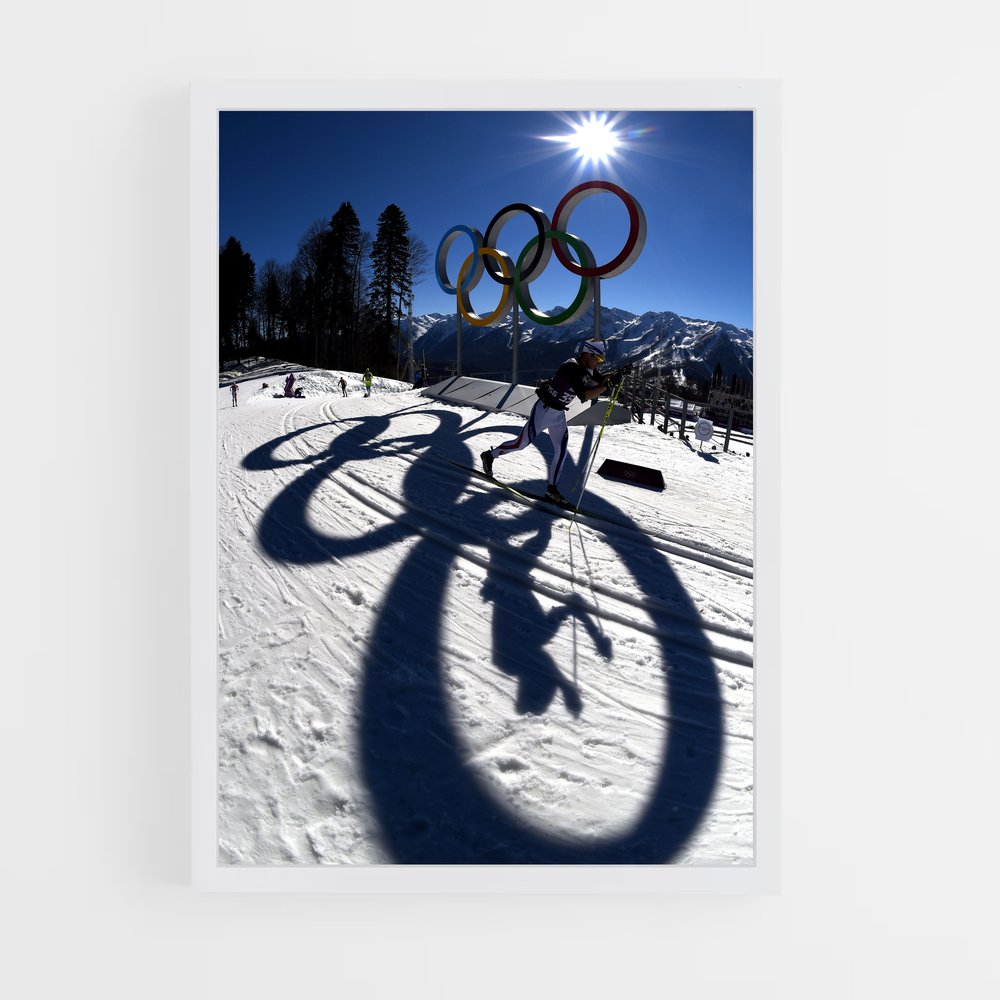 ap-olympics cross country skiing-1 cadre Blanc