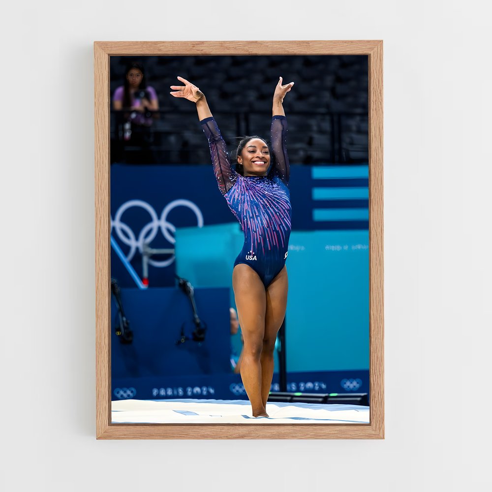 ap-olympics gymnastics-1 cadre Bois clair