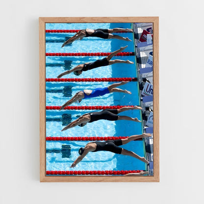 ap-olympics swimming-1 cadre Bois clair