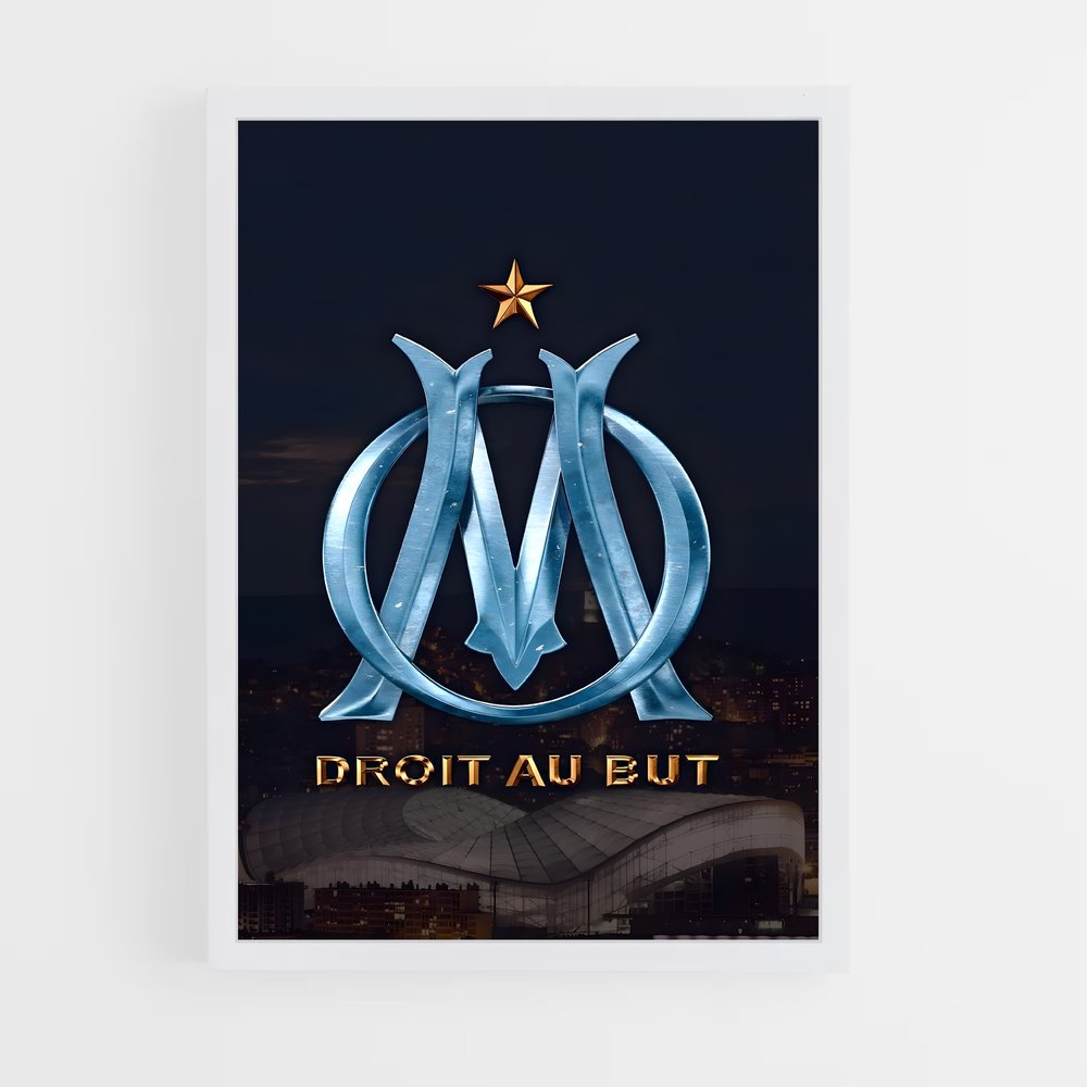 ap-olympique de marseille-3 cadre Blanc