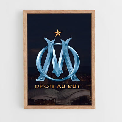 ap-olympique de marseille-3 cadre Bois clair