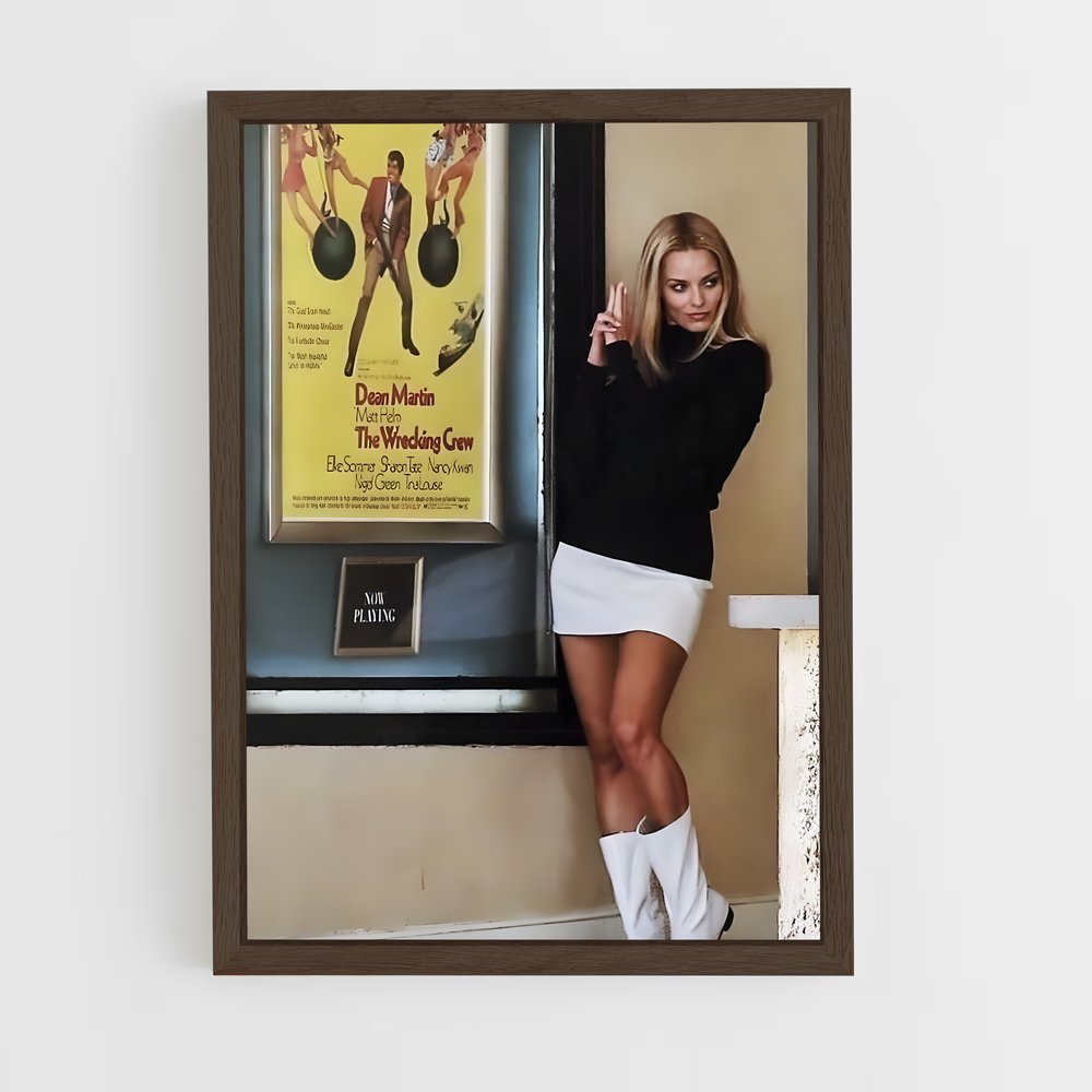 ap-once upon a time in hollywood-2 cadre Bois foncé