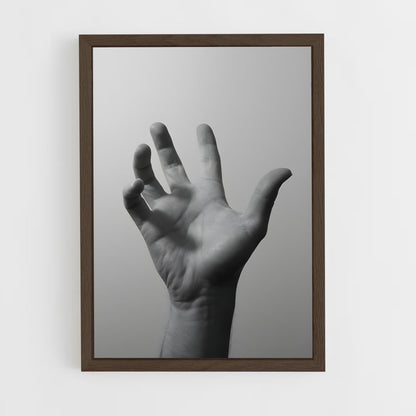 ap-open hand-1 cadre Bois foncé