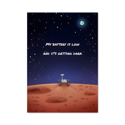 Poster Astronaute Lunatique