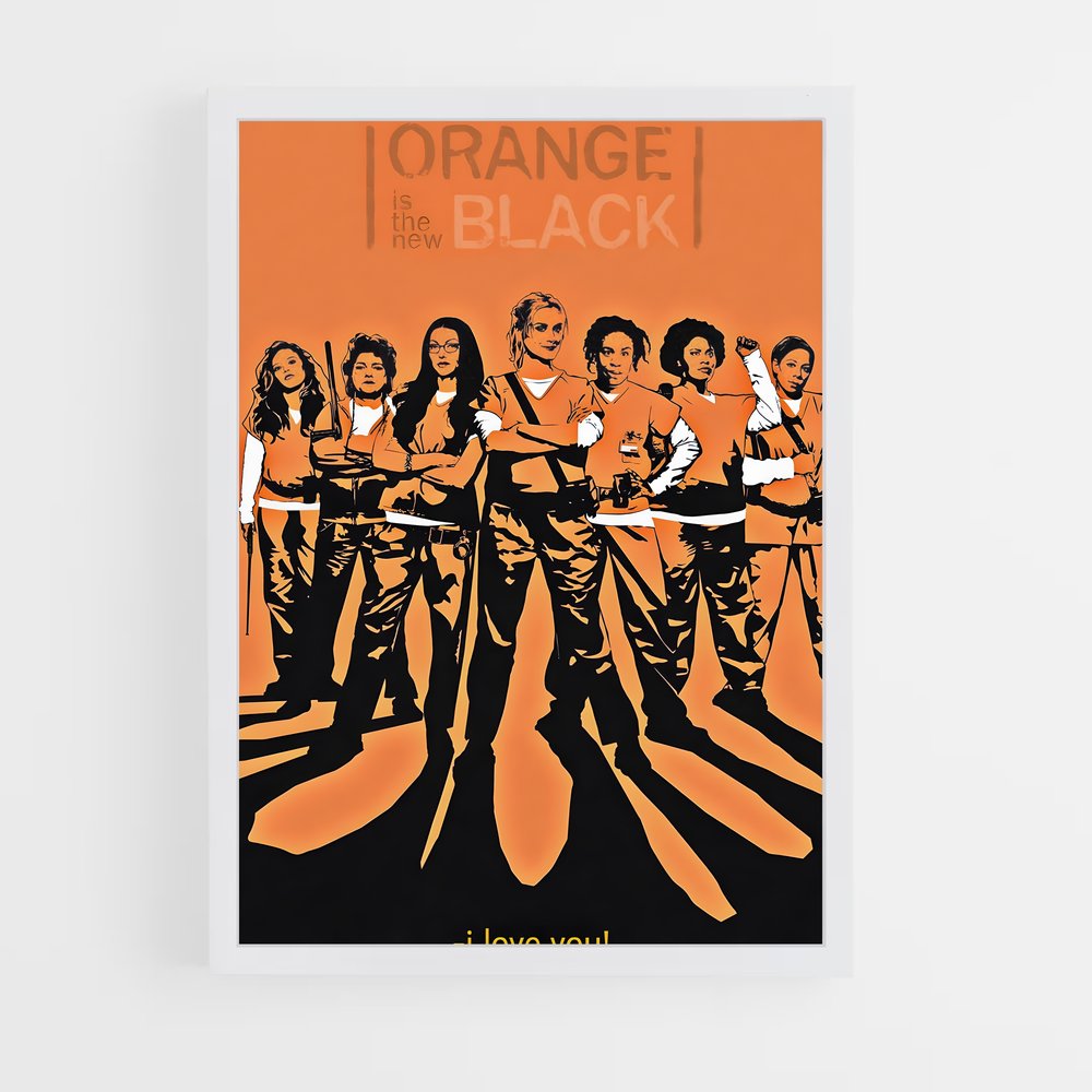 ap-orange is the new black-5 cadre Blanc