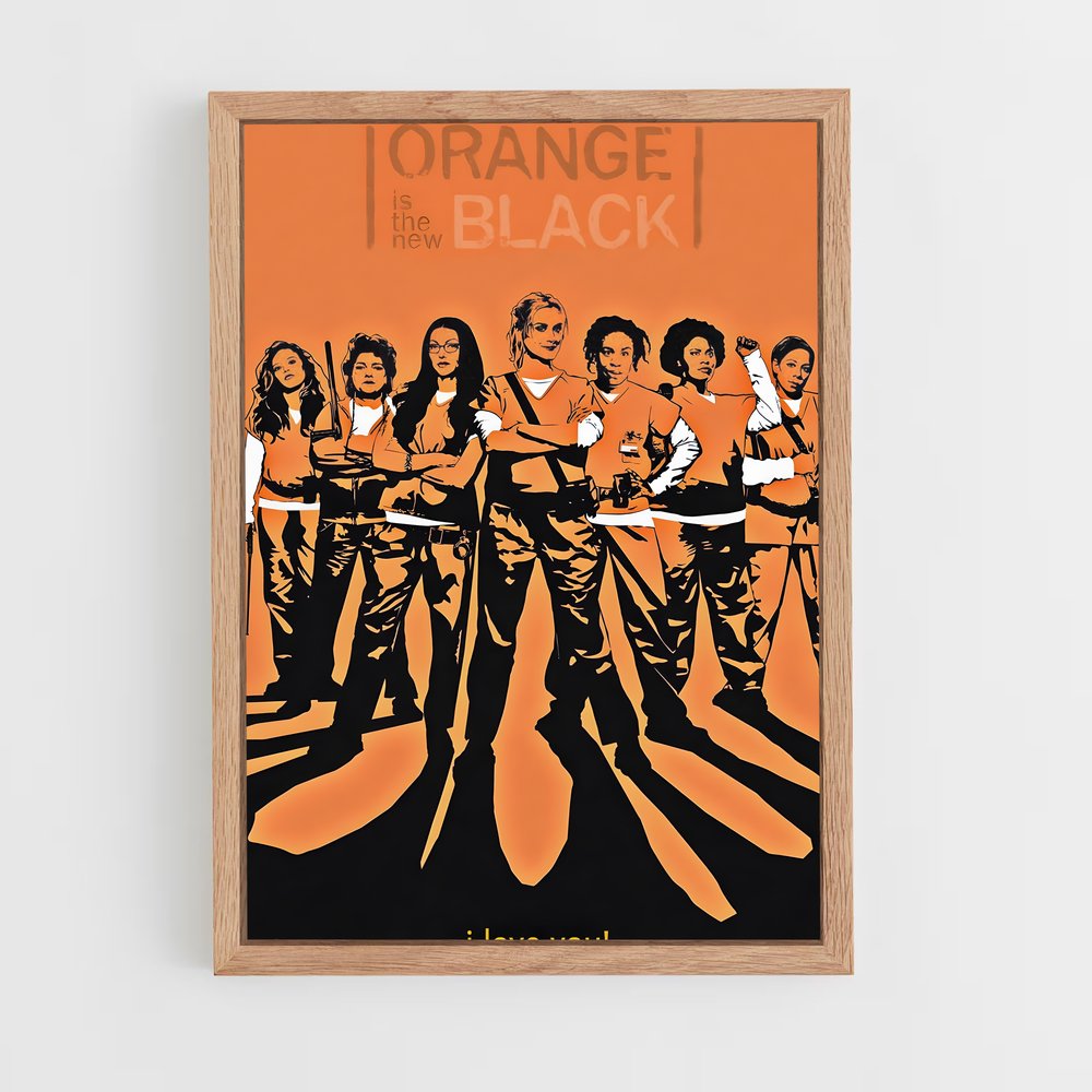ap-orange is the new black-5 cadre Bois clair