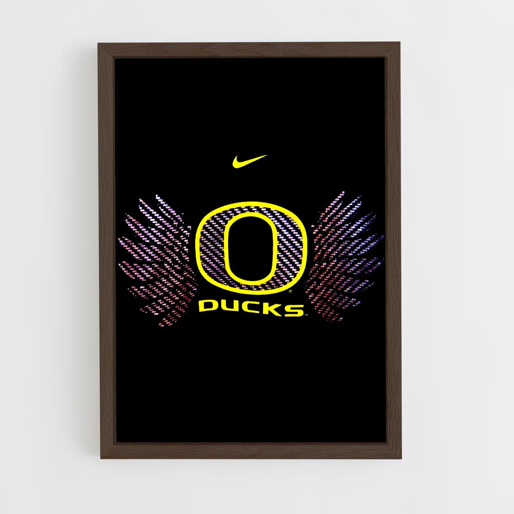 ap-oregon ducks-7 cadre Bois foncé