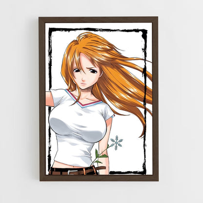 ap-orihime inoue-1 cadre Bois foncé