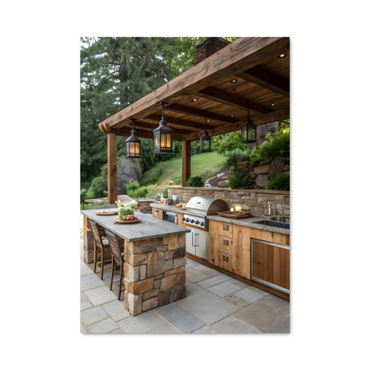 Poster Outdoor kitchen 23939