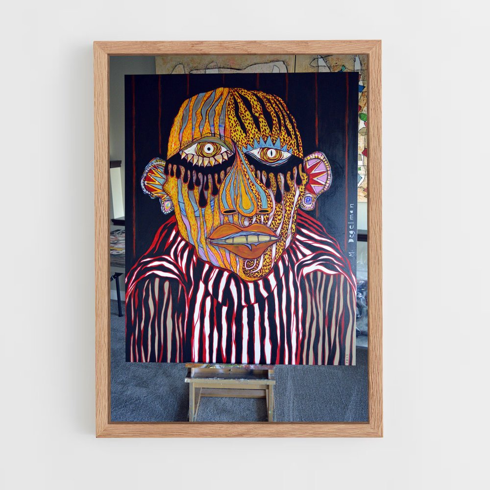 ap-outsider art-4 cadre Bois clair