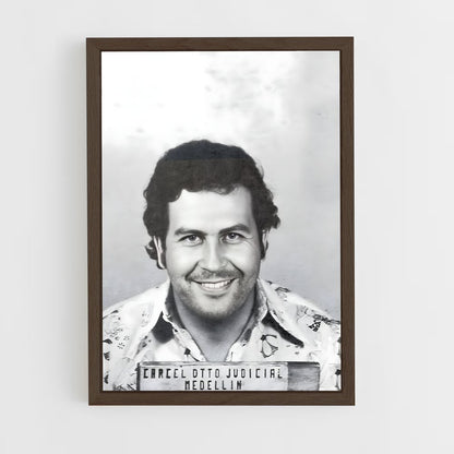 ap-pablo escobar-8 cadre Bois foncé