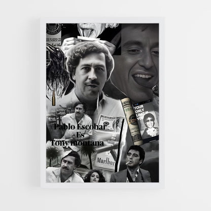 ap-pablo escobar-9 cadre Blanc