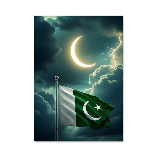 Poster Étoile et Croissant