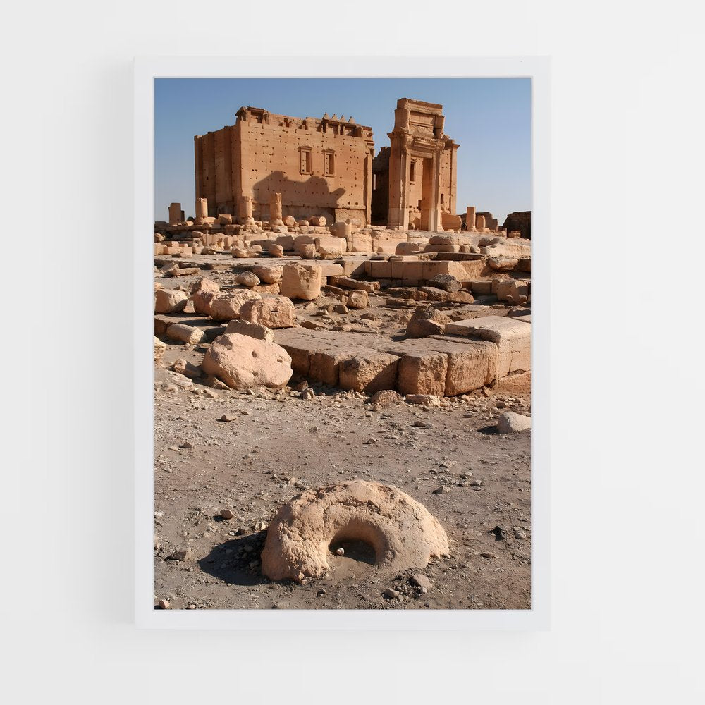 ap-palmyra ruins-5 cadre Blanc