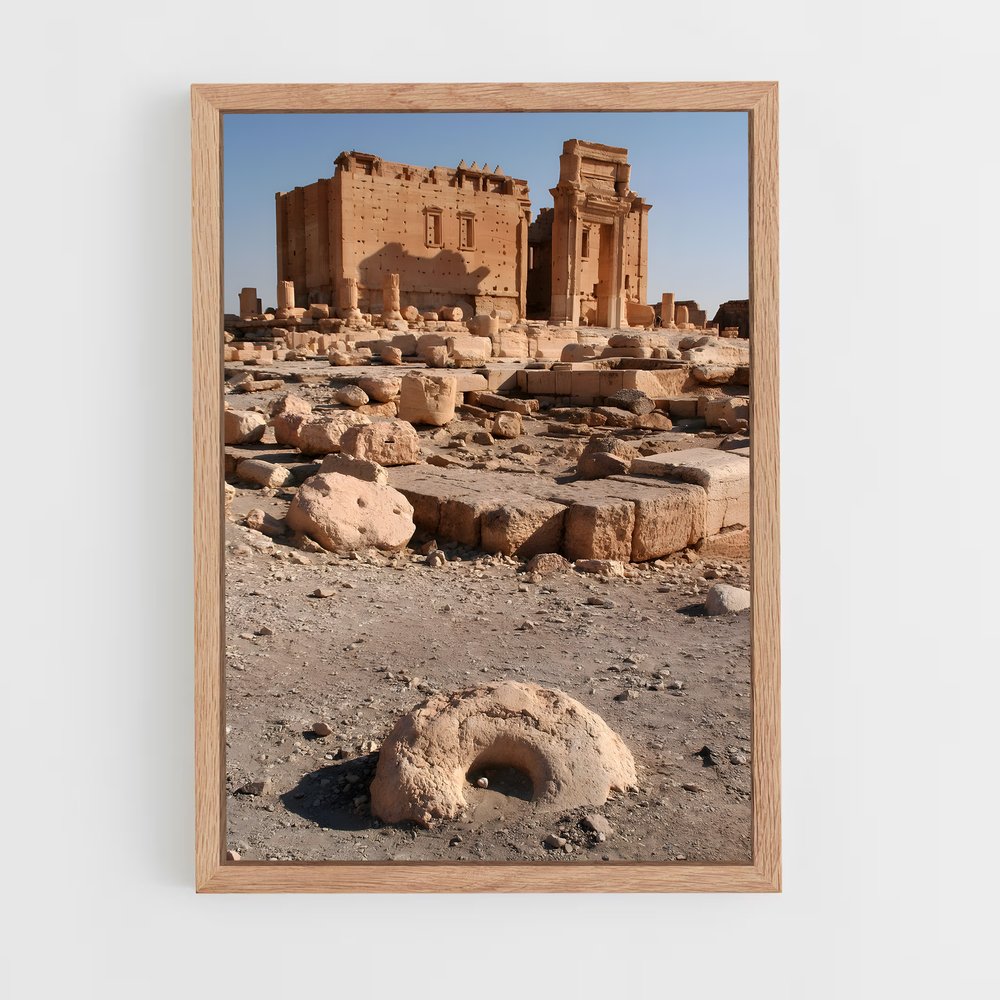ap-palmyra ruins-5 cadre Bois clair
