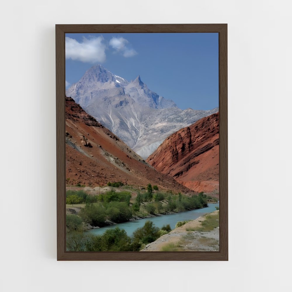 ap-pamir mountains-2 cadre Bois foncé