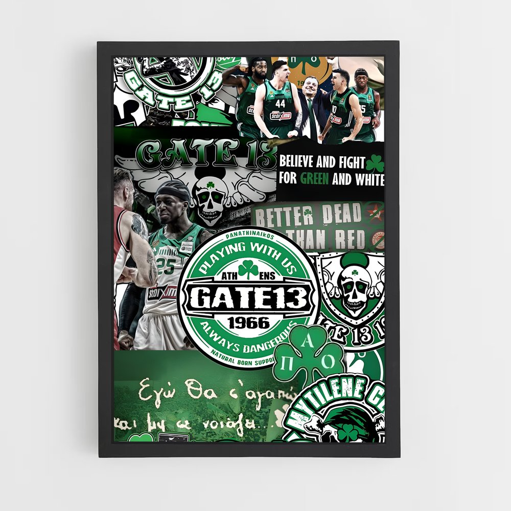 ap-panathinaikos basketball-1 cadre Noir