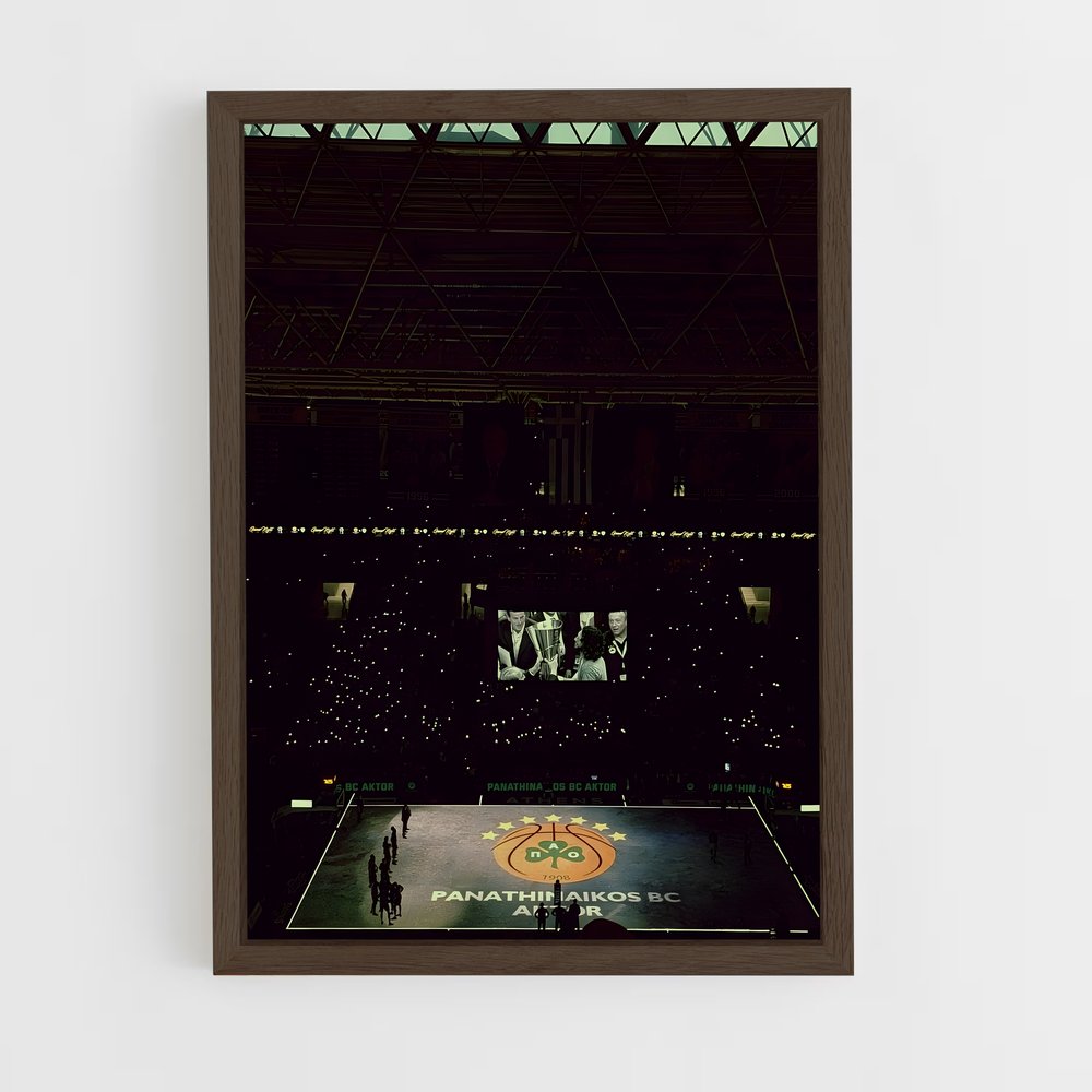 ap-panathinaikos basketball-4 cadre Bois foncé