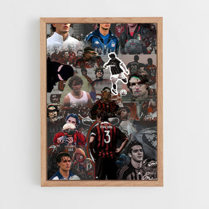 ap-paolo maldini-2 cadre Bois clair