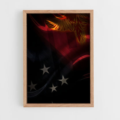 ap-papua new guinea flag-1 cadre Bois clair
