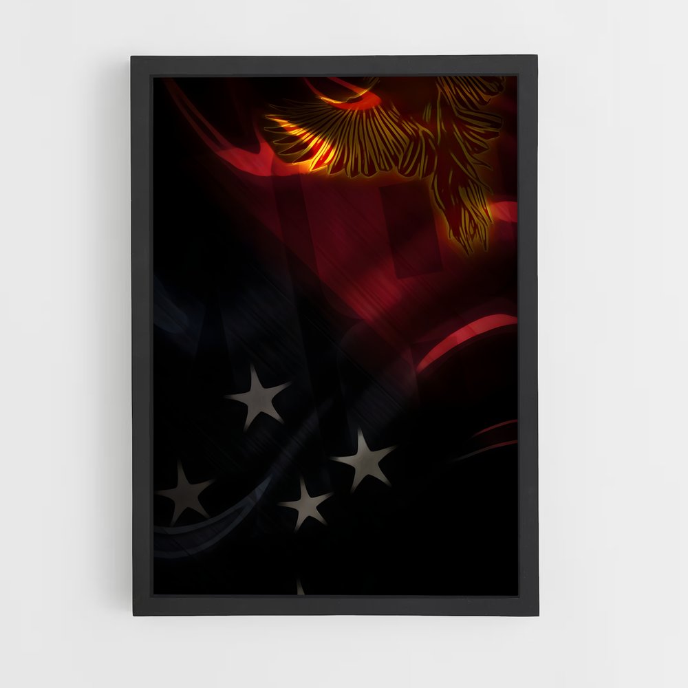 ap-papua new guinea flag-1 cadre Noir