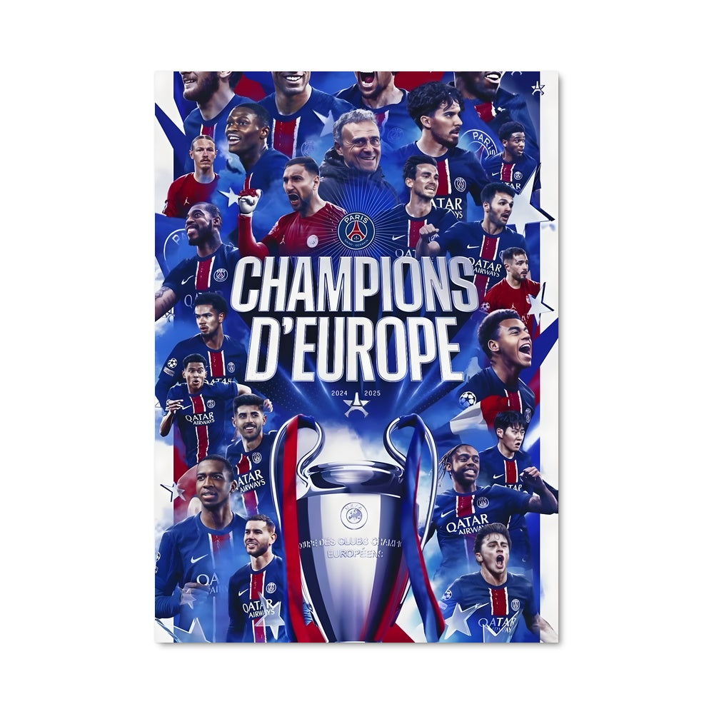 Poster Champions de l'Europe