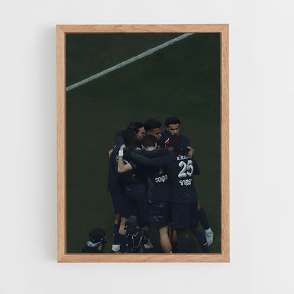 ap-paris saint-germain fc-7 cadre Bois clair