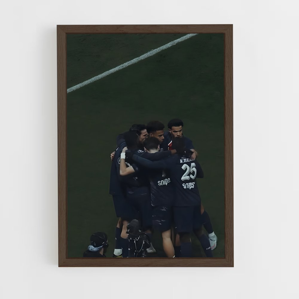 ap-paris saint-germain fc-7 cadre Bois foncé
