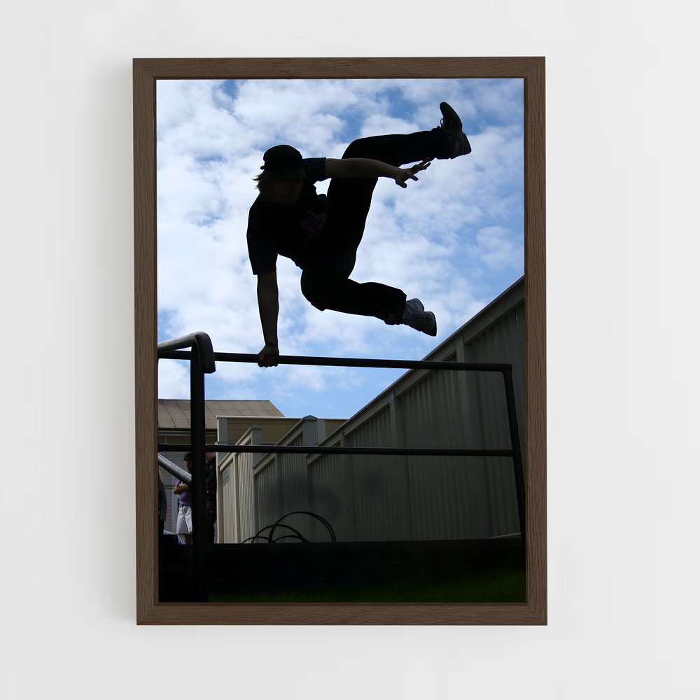 ap-parkour freerunning-1 cadre Bois foncé