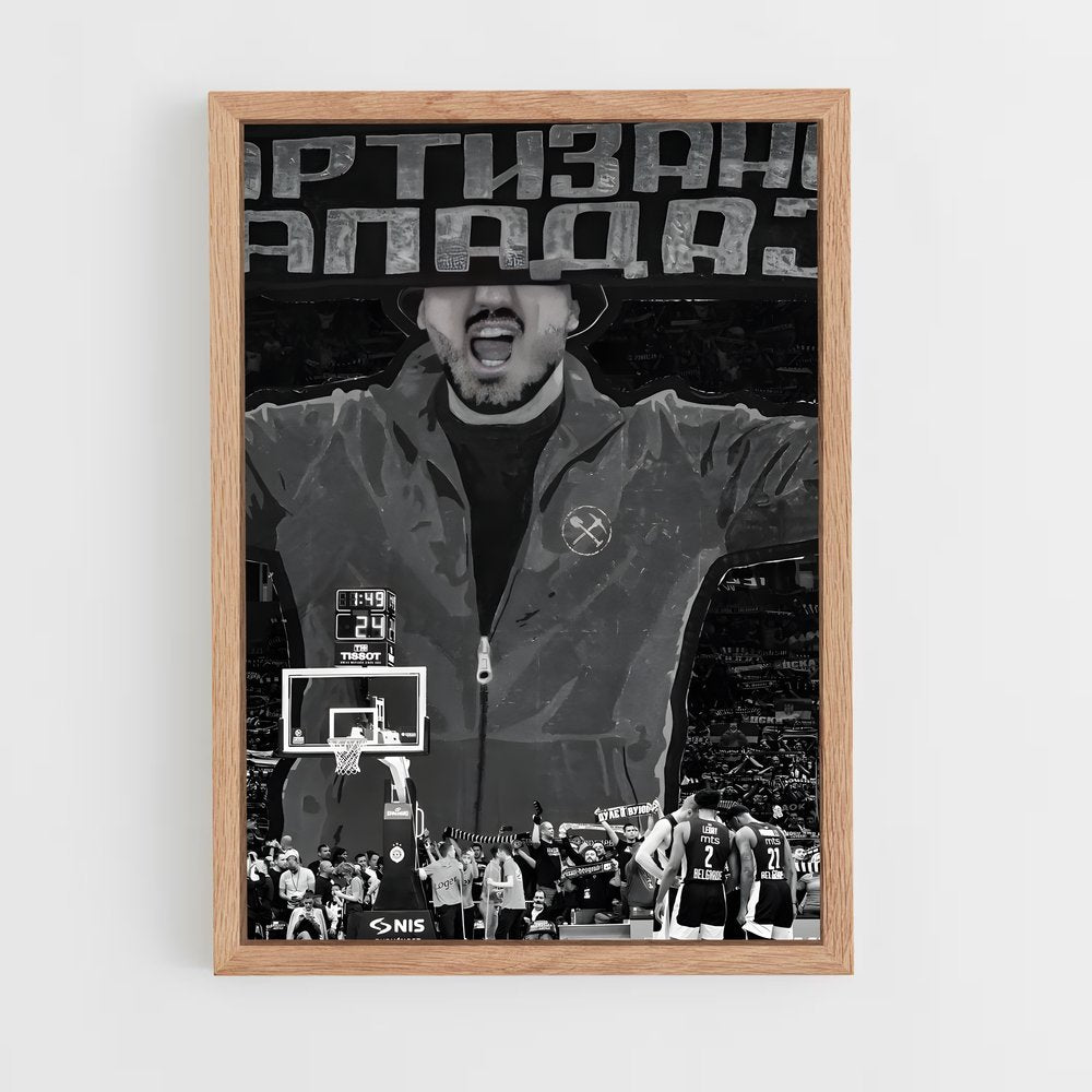 ap-partizan belgrade basketball-2 cadre Bois clair