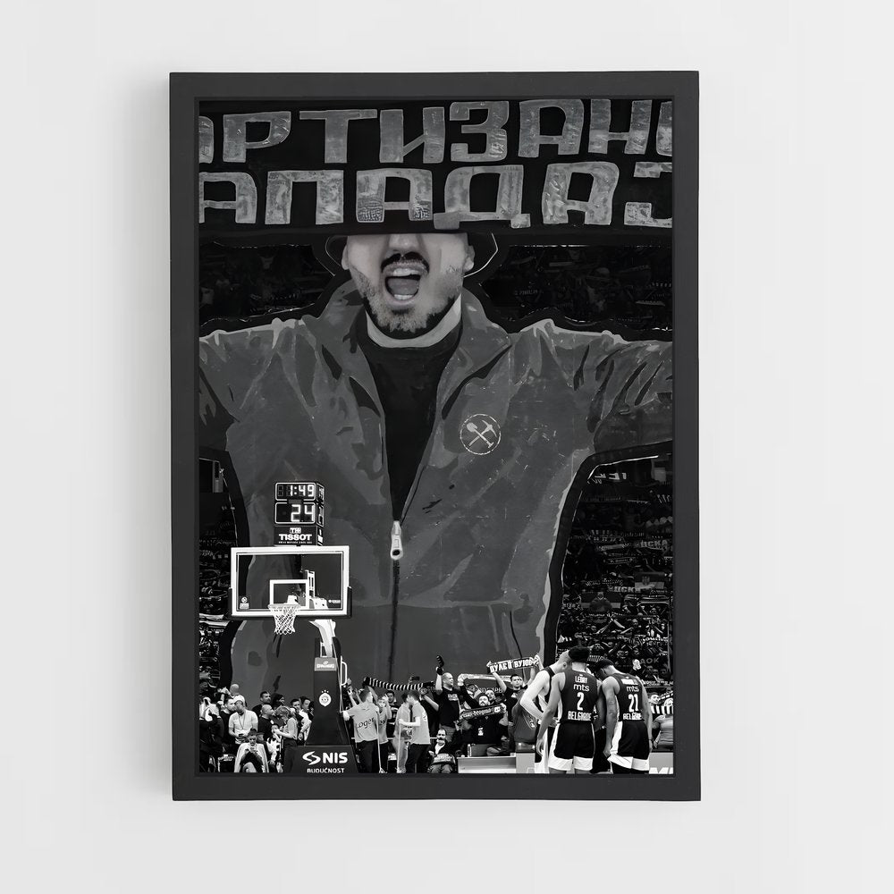 ap-partizan belgrade basketball-2 cadre Noir