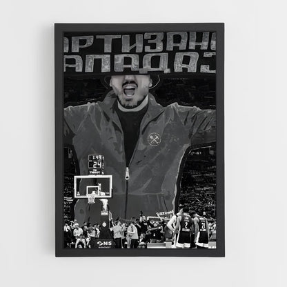 ap-partizan belgrade basketball-2 cadre Noir