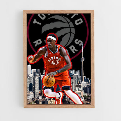 ap-pascal siakam-4 cadre Bois clair