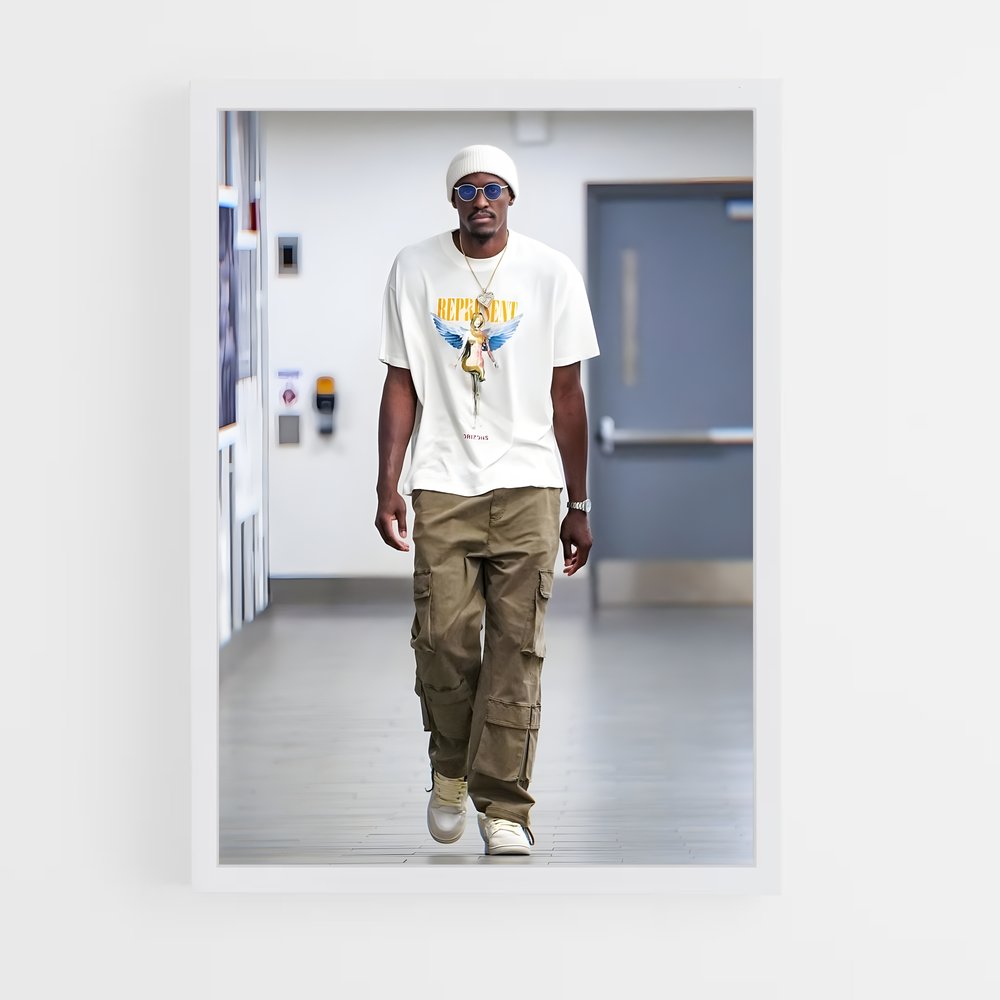 ap-pascal siakam-7 cadre Blanc