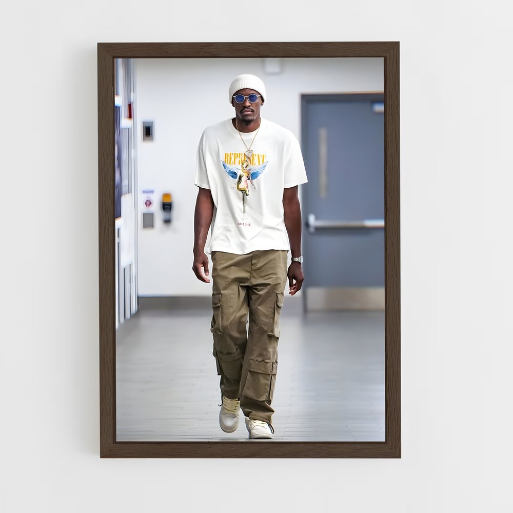 ap-pascal siakam-7 cadre Bois foncé