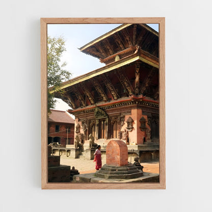 ap-pashupatinath temple-11 cadre Bois clair