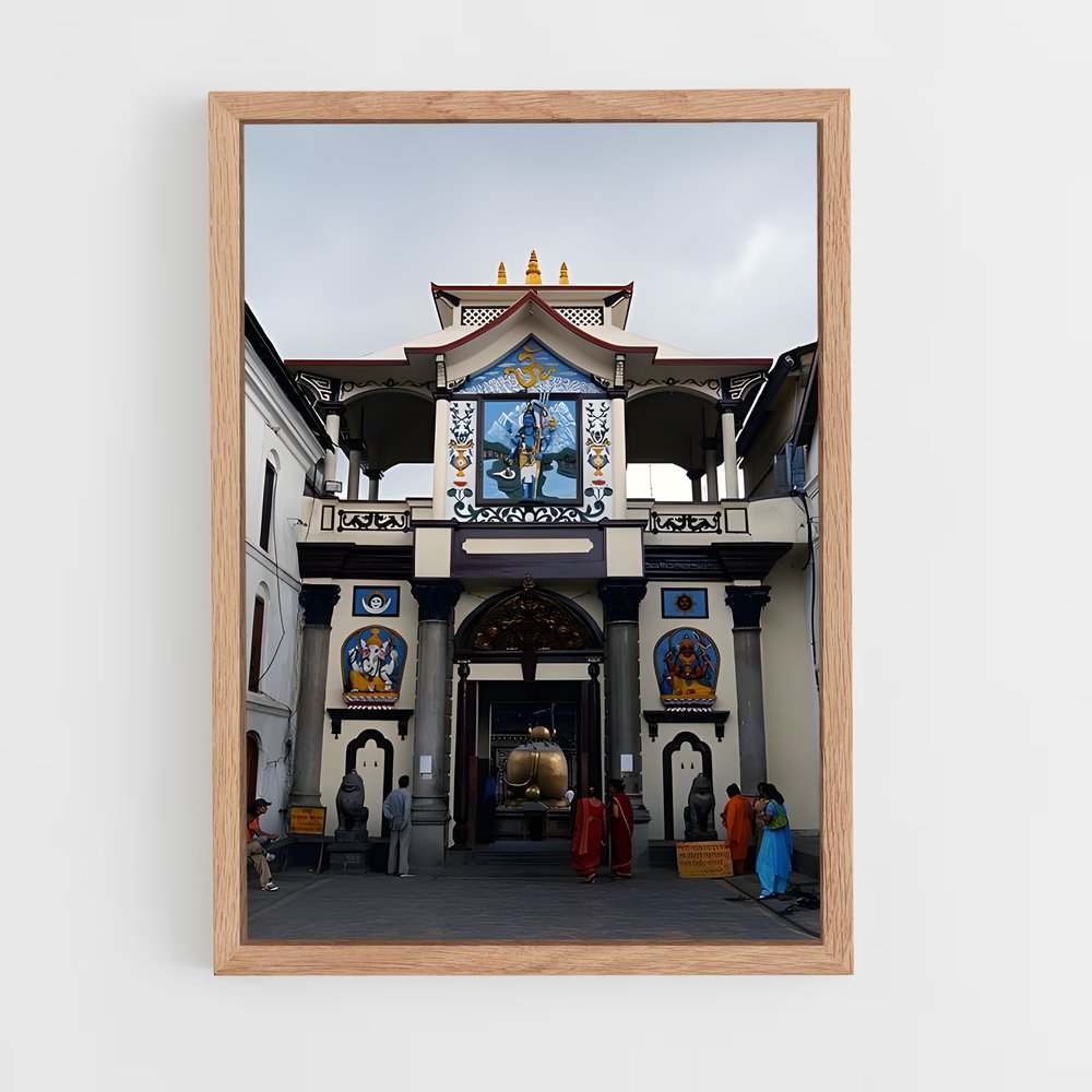 ap-pashupatinath temple-2 cadre Bois clair