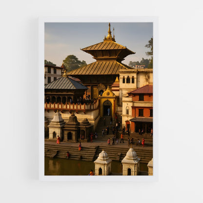 ap-pashupatinath temple-3 cadre Blanc