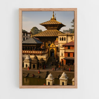 ap-pashupatinath temple-3 cadre Bois clair
