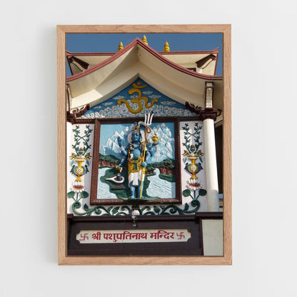 ap-pashupatinath temple-6 cadre Bois clair