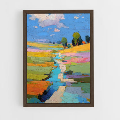 ap-pastels-6 cadre Bois foncé
