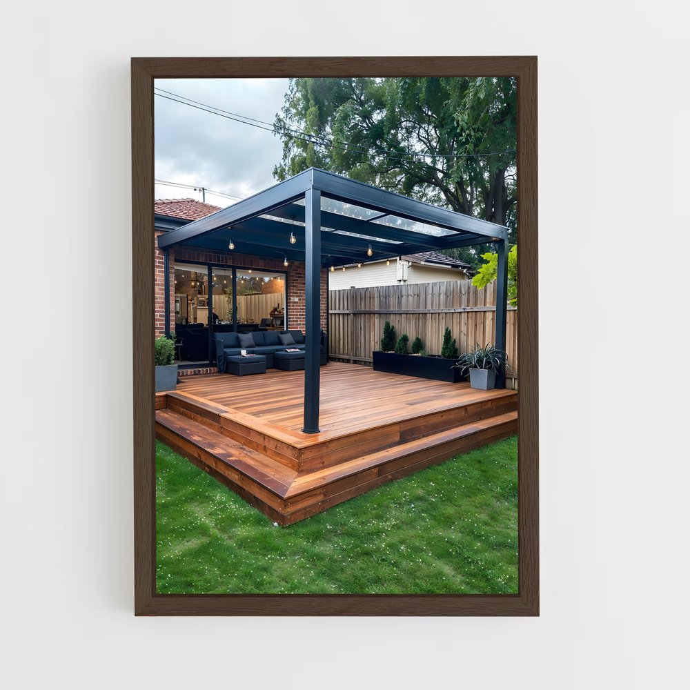 ap-patio-14 cadre Bois foncé