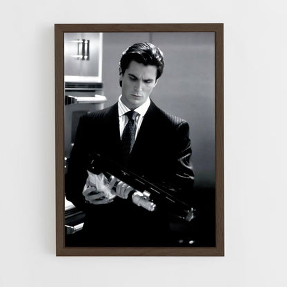 ap-patrick bateman-4 cadre Bois foncé