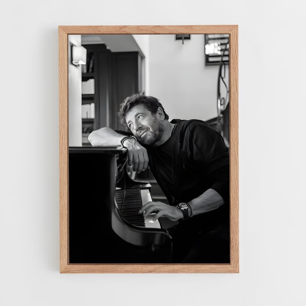ap-patrick bruel-1 cadre Bois clair