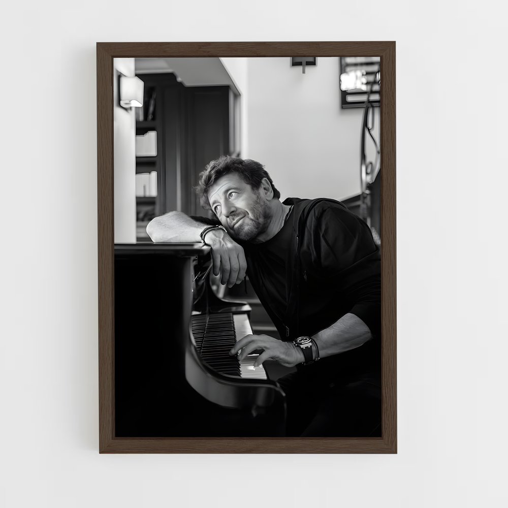 ap-patrick bruel-1 cadre Bois foncé