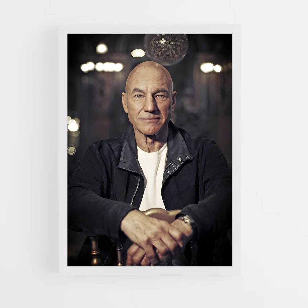 ap-patrick stewart-2 cadre Blanc